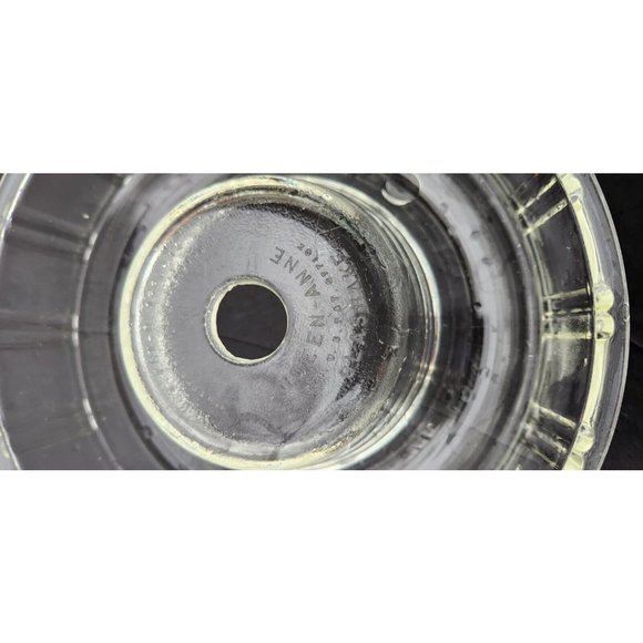 Hazel Atlas Queen Anne Glasbake Bundt Ring Oven Clear Glass Dish Mold Vintage - Picture 6 of 13